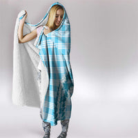 Blue Hawaii Palaka Hooded Blanket Hawaiian Honohono Lei LT05 - Polynesian Pride
