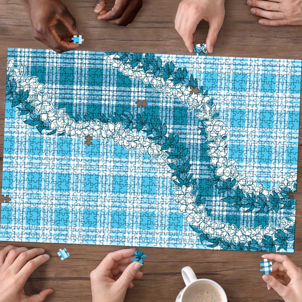 Blue Hawaii Palaka Puzzle Hawaiian Honohono Lei LT05 - Polynesian Pride