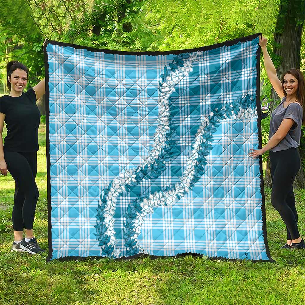 Blue Hawaii Palaka Quilt Hawaiian Honohono Lei LT05 - Polynesian Pride