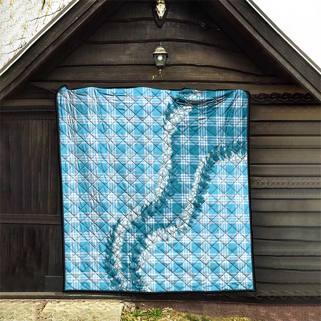 Blue Hawaii Palaka Quilt Hawaiian Honohono Lei LT05 - Polynesian Pride