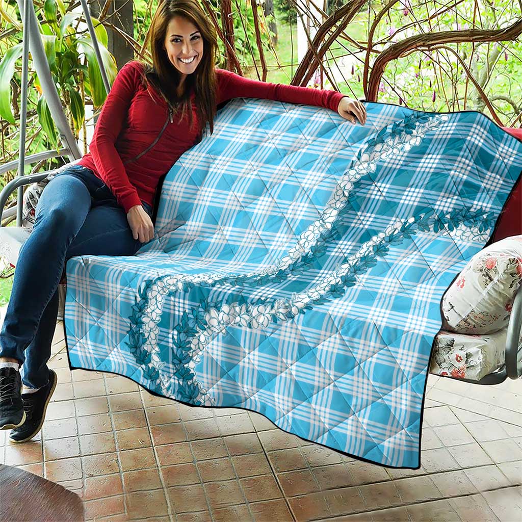 Blue Hawaii Palaka Quilt Hawaiian Honohono Lei LT05 - Polynesian Pride