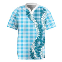 Blue Hawaii Palaka Rugby Jersey Hawaiian Honohono Lei LT05 Blue - Polynesian Pride