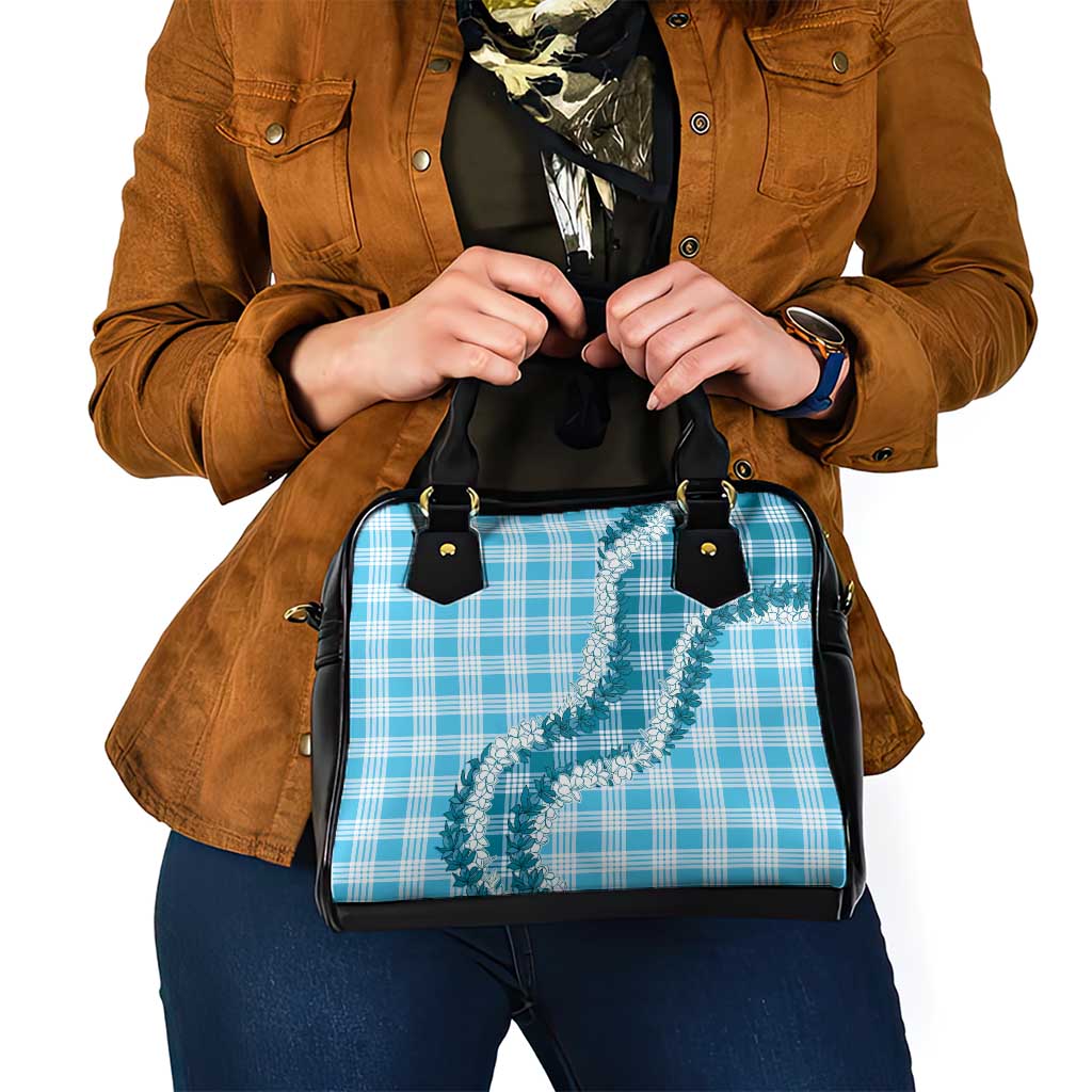Blue Hawaii Palaka Shoulder Handbag Hawaiian Honohono Lei LT05 - Polynesian Pride