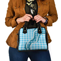 Blue Hawaii Palaka Shoulder Handbag Hawaiian Honohono Lei LT05 - Polynesian Pride
