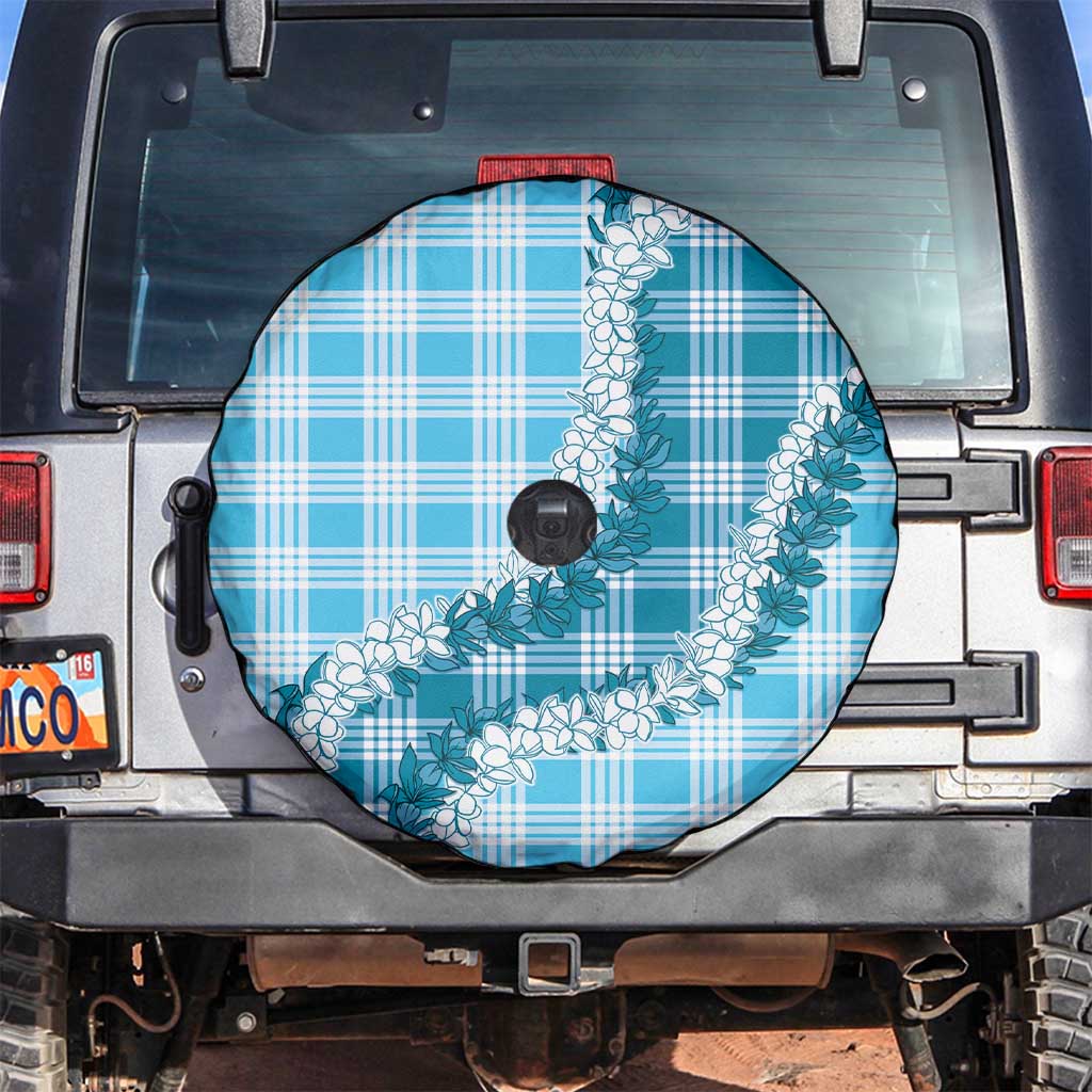 Blue Hawaii Palaka Spare Tire Cover Hawaiian Honohono Lei LT05 Blue - Polynesian Pride