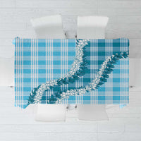 Blue Hawaii Palaka Tablecloth Hawaiian Honohono Lei LT05 Blue - Polynesian Pride
