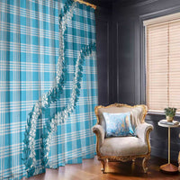 Blue Hawaii Palaka Window Curtain Hawaiian Honohono Lei LT05 - Polynesian Pride