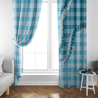 Blue Hawaii Palaka Window Curtain Hawaiian Honohono Lei LT05 - Polynesian Pride