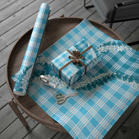 Blue Hawaii Palaka Wrapping Paper Hawaiian Honohono Lei LT05 - Polynesian Pride