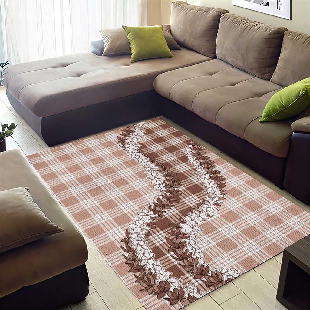 Beige Hawaii Palaka Area Rug Hawaiian Honohono Lei LT05 - Polynesian Pride