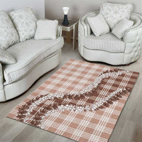 Beige Hawaii Palaka Area Rug Hawaiian Honohono Lei LT05 - Polynesian Pride
