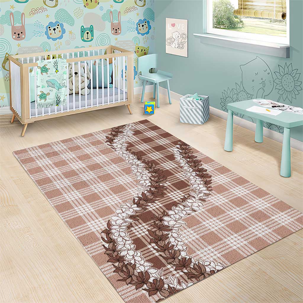 Beige Hawaii Palaka Area Rug Hawaiian Honohono Lei LT05 - Polynesian Pride