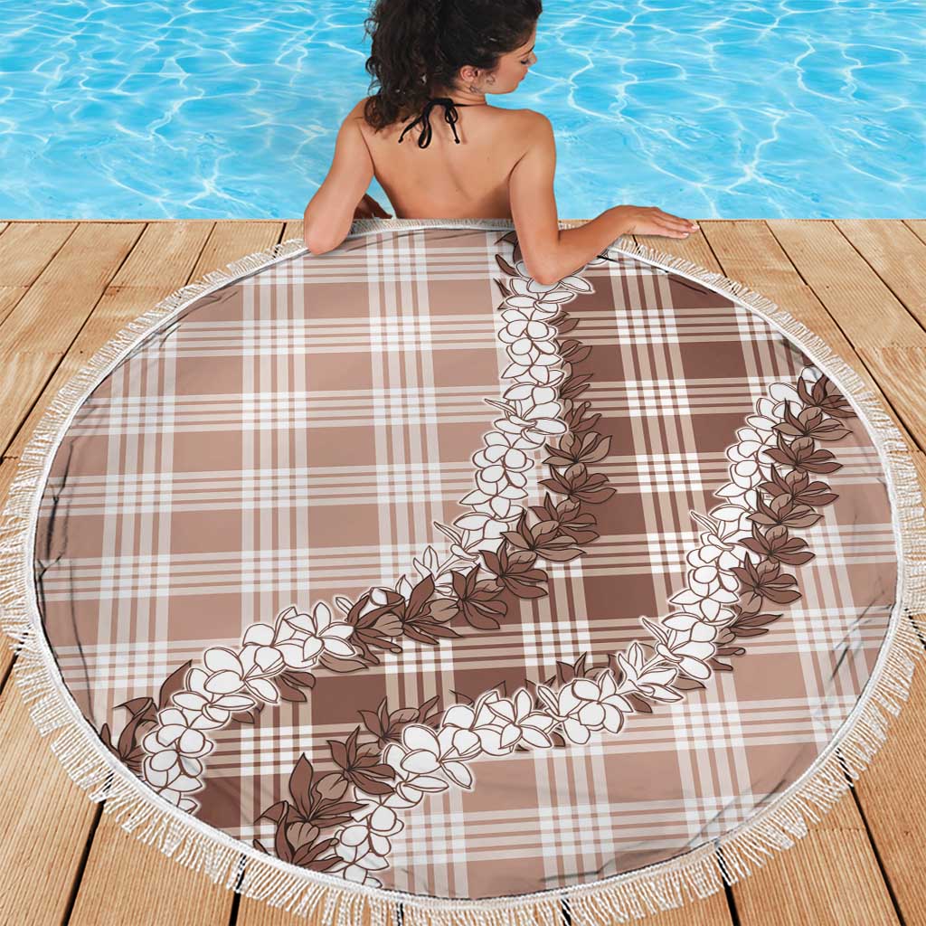 Beige Hawaii Palaka Beach Blanket Hawaiian Honohono Lei LT05 - Polynesian Pride