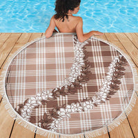 Beige Hawaii Palaka Beach Blanket Hawaiian Honohono Lei LT05 - Polynesian Pride