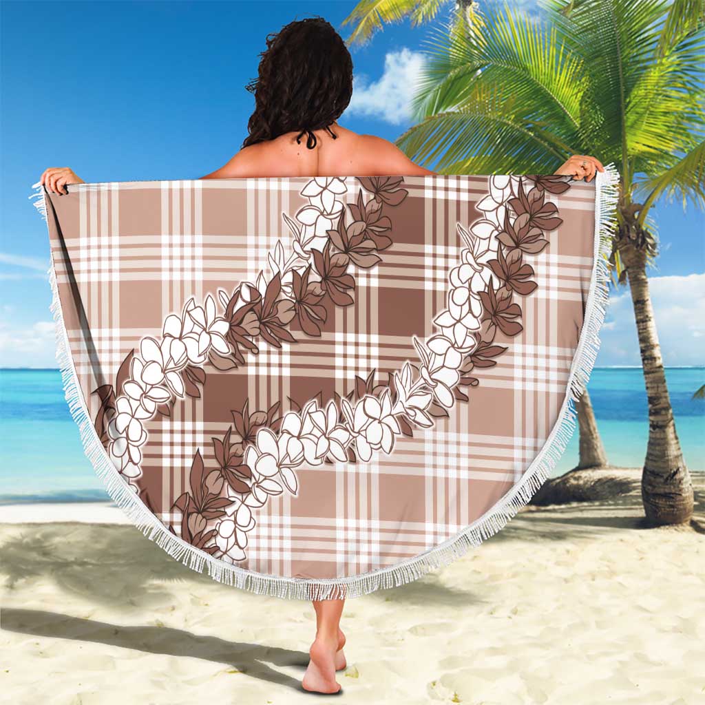 Beige Hawaii Palaka Beach Blanket Hawaiian Honohono Lei LT05 - Polynesian Pride