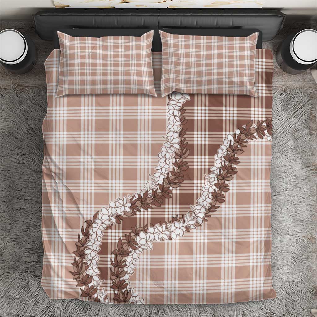 Beige Hawaii Palaka Bedding Set Hawaiian Honohono Lei LT05 Beige - Polynesian Pride