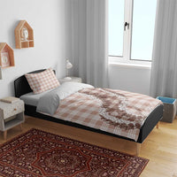 Beige Hawaii Palaka Bedding Set Hawaiian Honohono Lei LT05 - Polynesian Pride