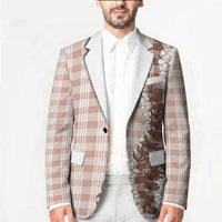 Beige Hawaii Palaka Blazer Hawaiian Honohono Lei LT05 - Polynesian Pride