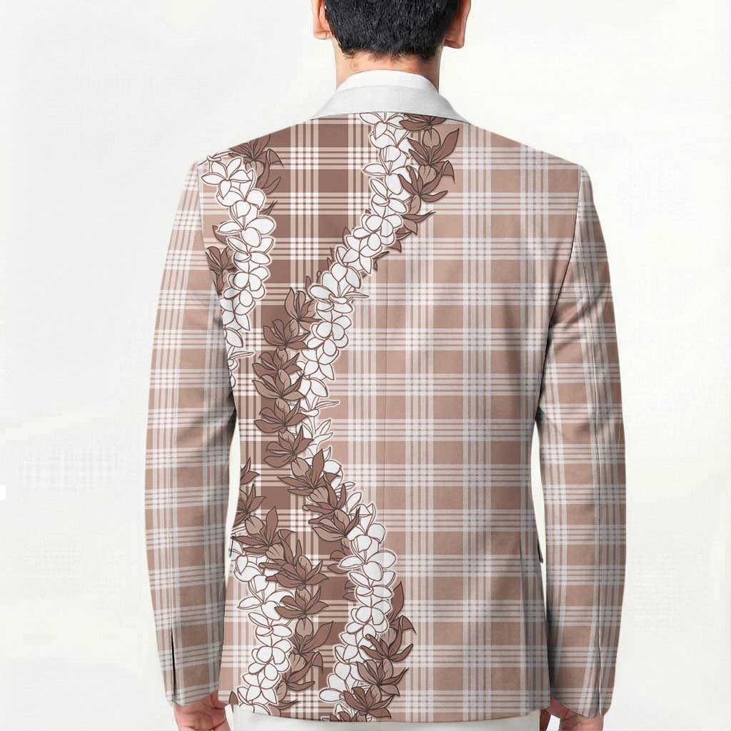 Beige Hawaii Palaka Blazer Hawaiian Honohono Lei LT05 - Polynesian Pride