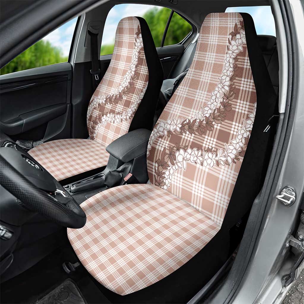 Beige Hawaii Palaka Car Seat Cover Hawaiian Honohono Lei LT05 - Polynesian Pride