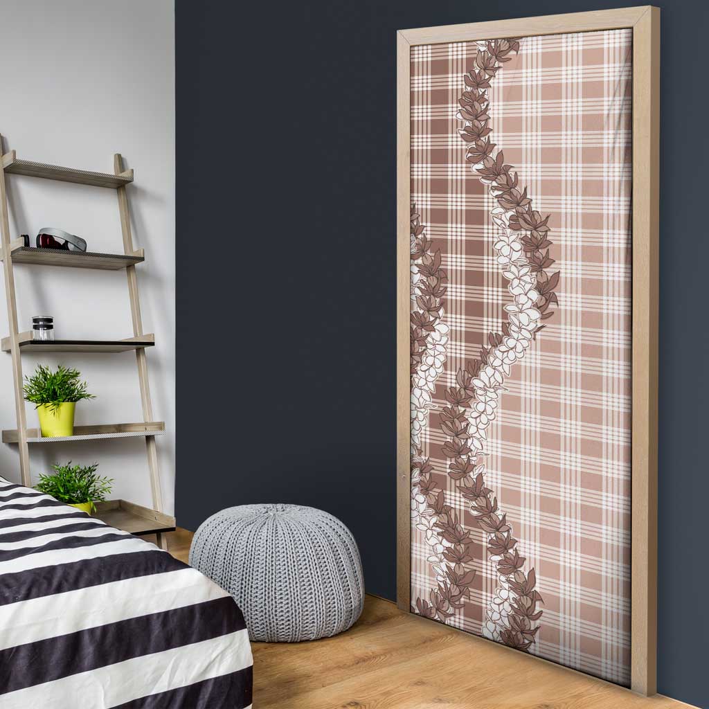Beige Hawaii Palaka Door Cover Hawaiian Honohono Lei LT05 - Polynesian Pride