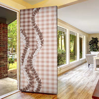 Beige Hawaii Palaka Door Cover Hawaiian Honohono Lei LT05 - Polynesian Pride
