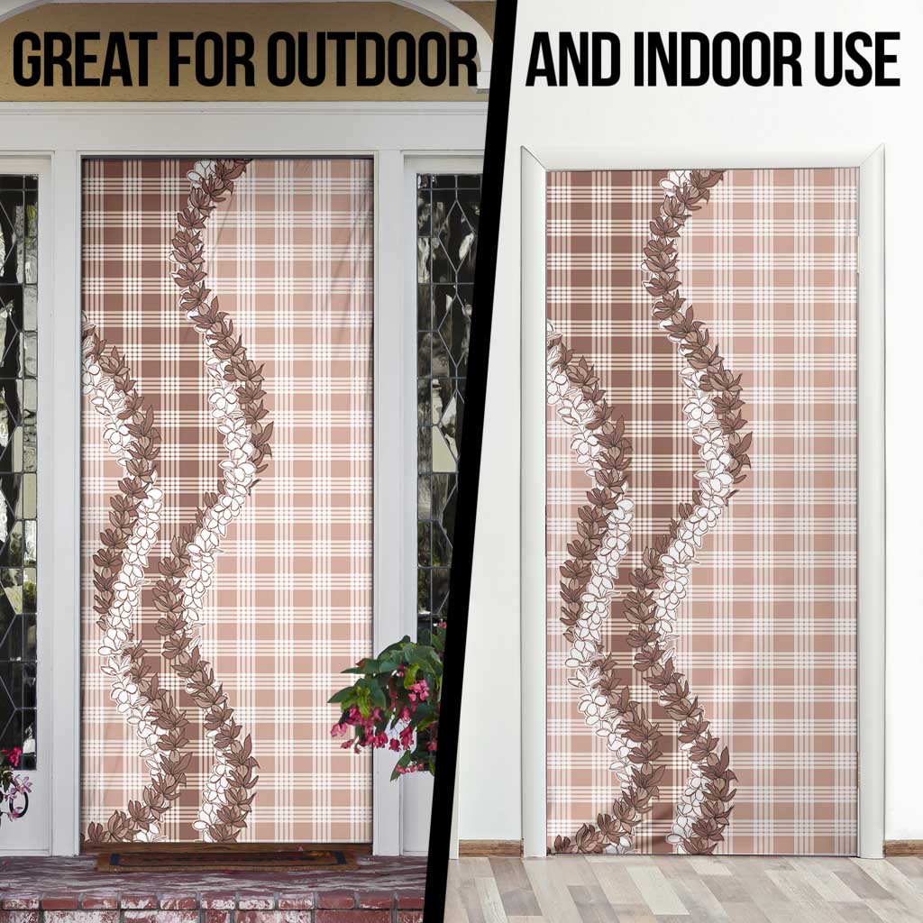 Beige Hawaii Palaka Door Cover Hawaiian Honohono Lei LT05 - Polynesian Pride