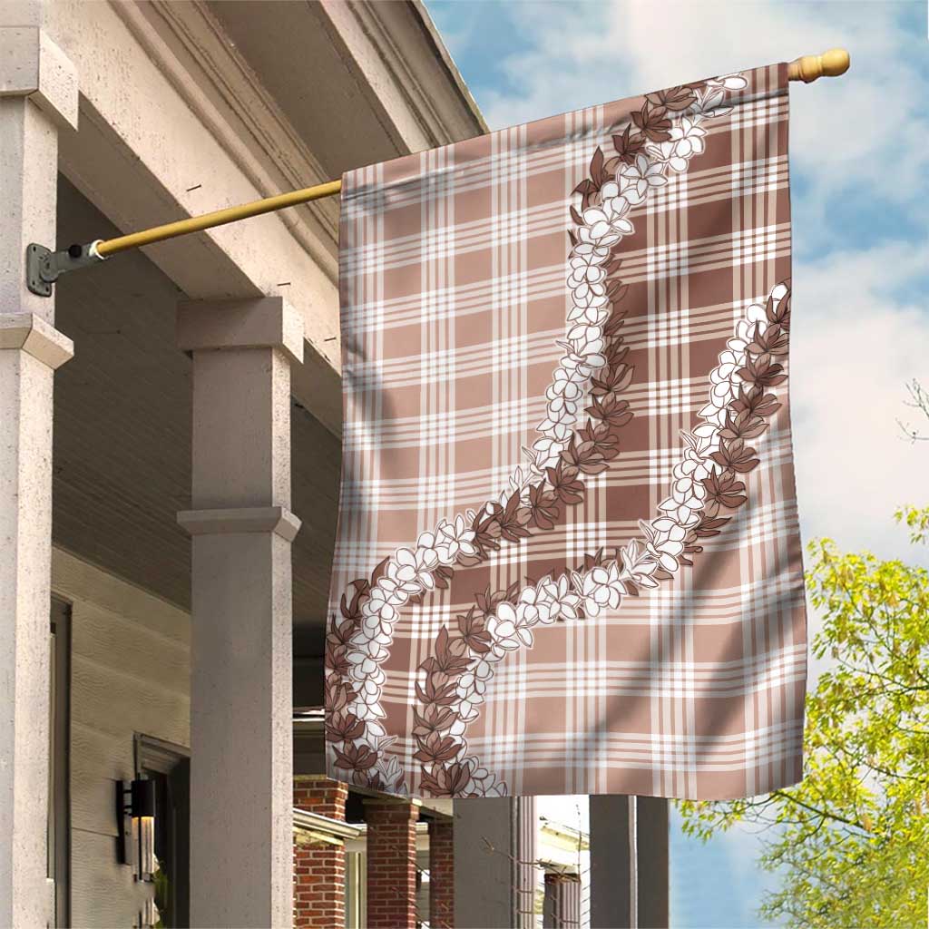 Beige Hawaii Palaka Garden Flag Hawaiian Honohono Lei LT05 House Flag Beige - Polynesian Pride