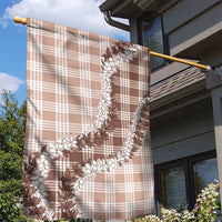 Beige Hawaii Palaka Garden Flag Hawaiian Honohono Lei LT05 - Polynesian Pride