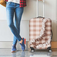 Beige Hawaii Palaka Luggage Cover Hawaiian Honohono Lei LT05 - Polynesian Pride