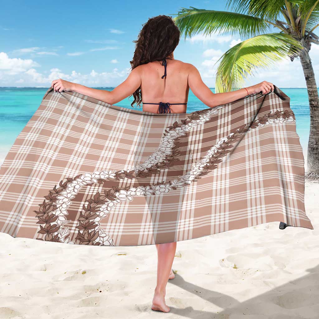 Beige Hawaii Palaka Sarong Hawaiian Honohono Lei LT05 - Polynesian Pride