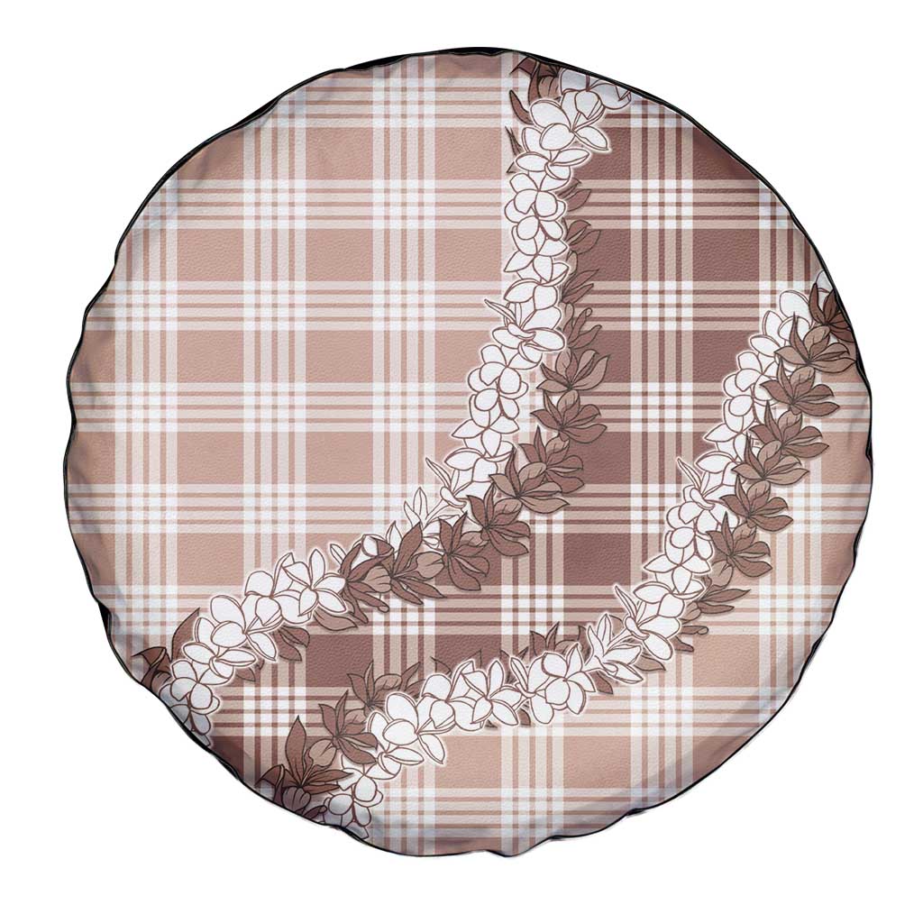 Beige Hawaii Palaka Spare Tire Cover Hawaiian Honohono Lei LT05 - Polynesian Pride