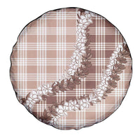 Beige Hawaii Palaka Spare Tire Cover Hawaiian Honohono Lei LT05 - Polynesian Pride