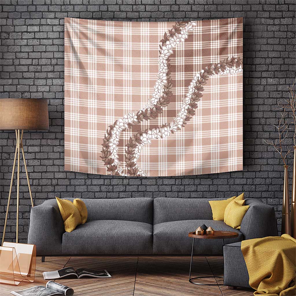 Beige Hawaii Palaka Tapestry Hawaiian Honohono Lei LT05 Beige - Polynesian Pride