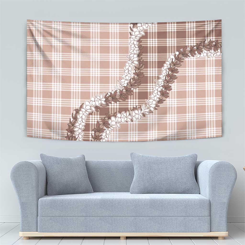 Beige Hawaii Palaka Tapestry Hawaiian Honohono Lei LT05 - Polynesian Pride