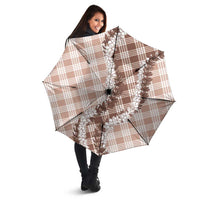 Beige Hawaii Palaka Umbrella Hawaiian Honohono Lei LT05 - Polynesian Pride