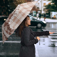 Beige Hawaii Palaka Umbrella Hawaiian Honohono Lei LT05 - Polynesian Pride