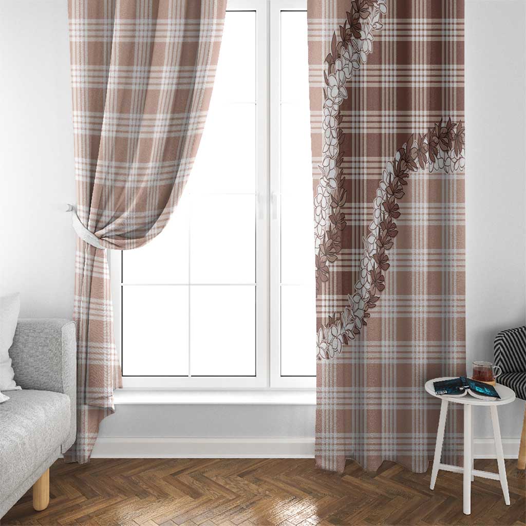 Beige Hawaii Palaka Window Curtain Hawaiian Honohono Lei LT05 - Polynesian Pride