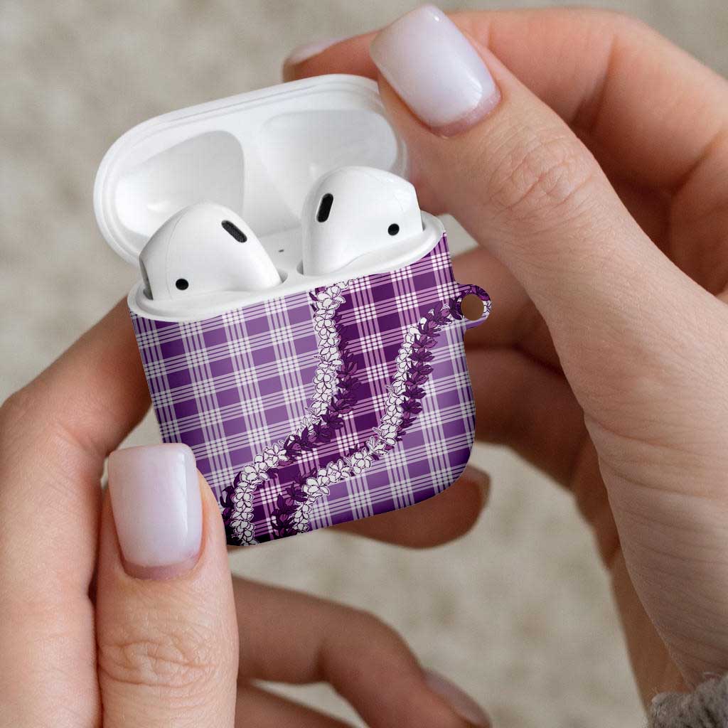Violet Hawaii Palaka AirPods Case Hawaiian Honohono Lei LT05 - Polynesian Pride