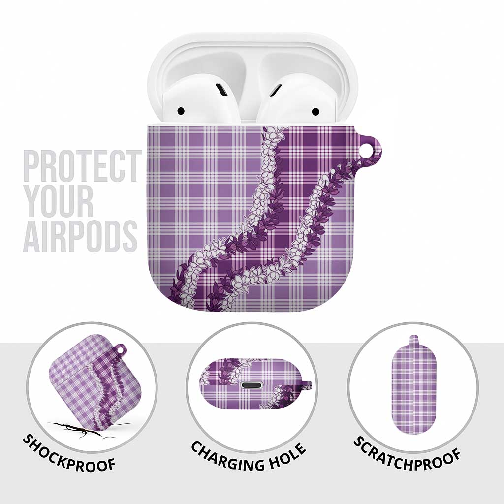 Violet Hawaii Palaka AirPods Case Hawaiian Honohono Lei LT05 - Polynesian Pride