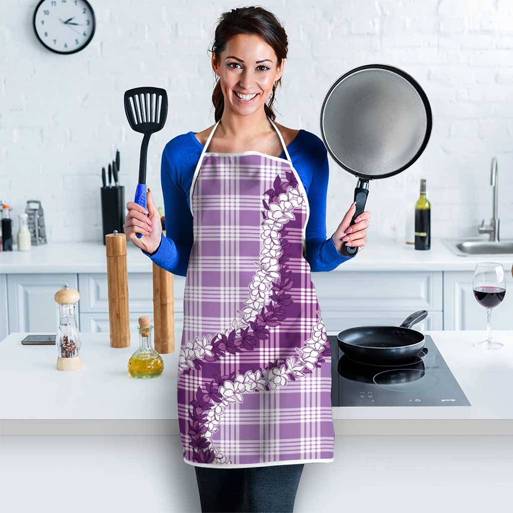 Violet Hawaii Palaka Apron Hawaiian Honohono Lei LT05 - Polynesian Pride