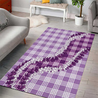 Violet Hawaii Palaka Area Rug Hawaiian Honohono Lei