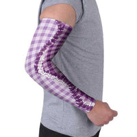 Violet Hawaii Palaka Arm Sleeves Hawaiian Honohono Lei LT05 - Polynesian Pride