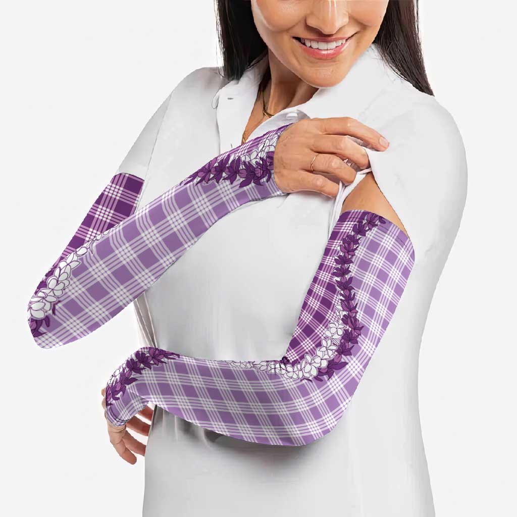Violet Hawaii Palaka Arm Sleeves Hawaiian Honohono Lei LT05 - Polynesian Pride
