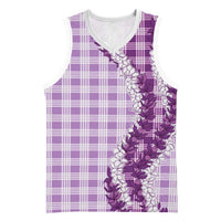Violet Hawaii Palaka Basketball Jersey Hawaiian Honohono Lei LT05 Unisex Violet - Polynesian Pride