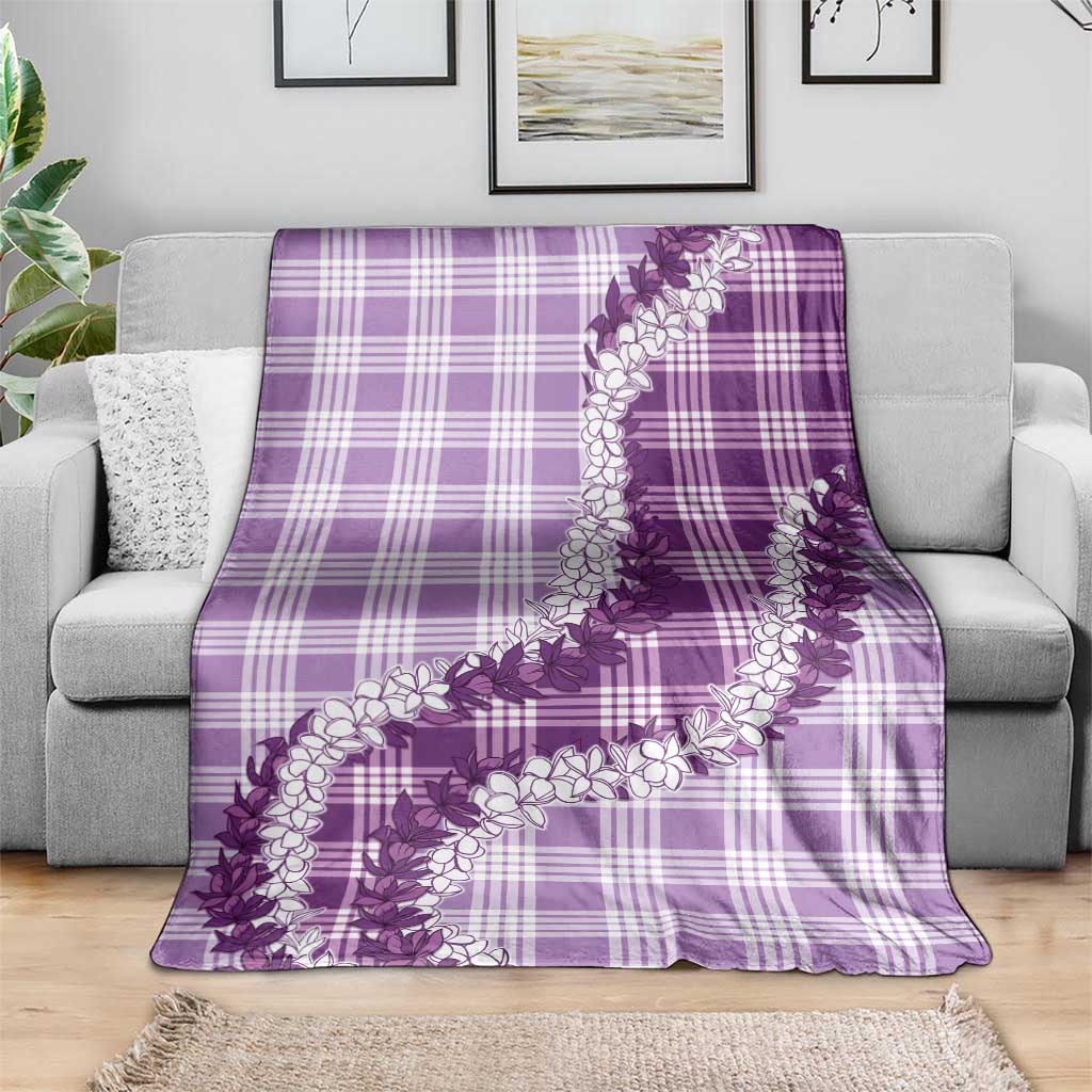 Violet Hawaii Palaka Blanket Hawaiian Honohono Lei LT05 - Polynesian Pride