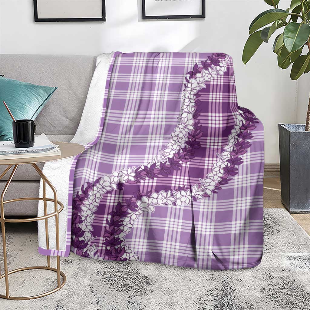 Violet Hawaii Palaka Blanket Hawaiian Honohono Lei LT05 - Polynesian Pride