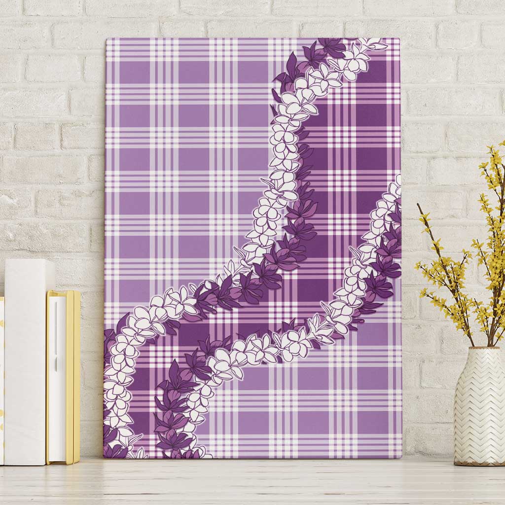 Violet Hawaii Palaka Canvas Wall Art Hawaiian Honohono Lei LT05 Without Frame Violet - Polynesian Pride