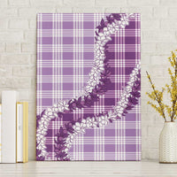 Violet Hawaii Palaka Canvas Wall Art Hawaiian Honohono Lei LT05 Without Frame Violet - Polynesian Pride