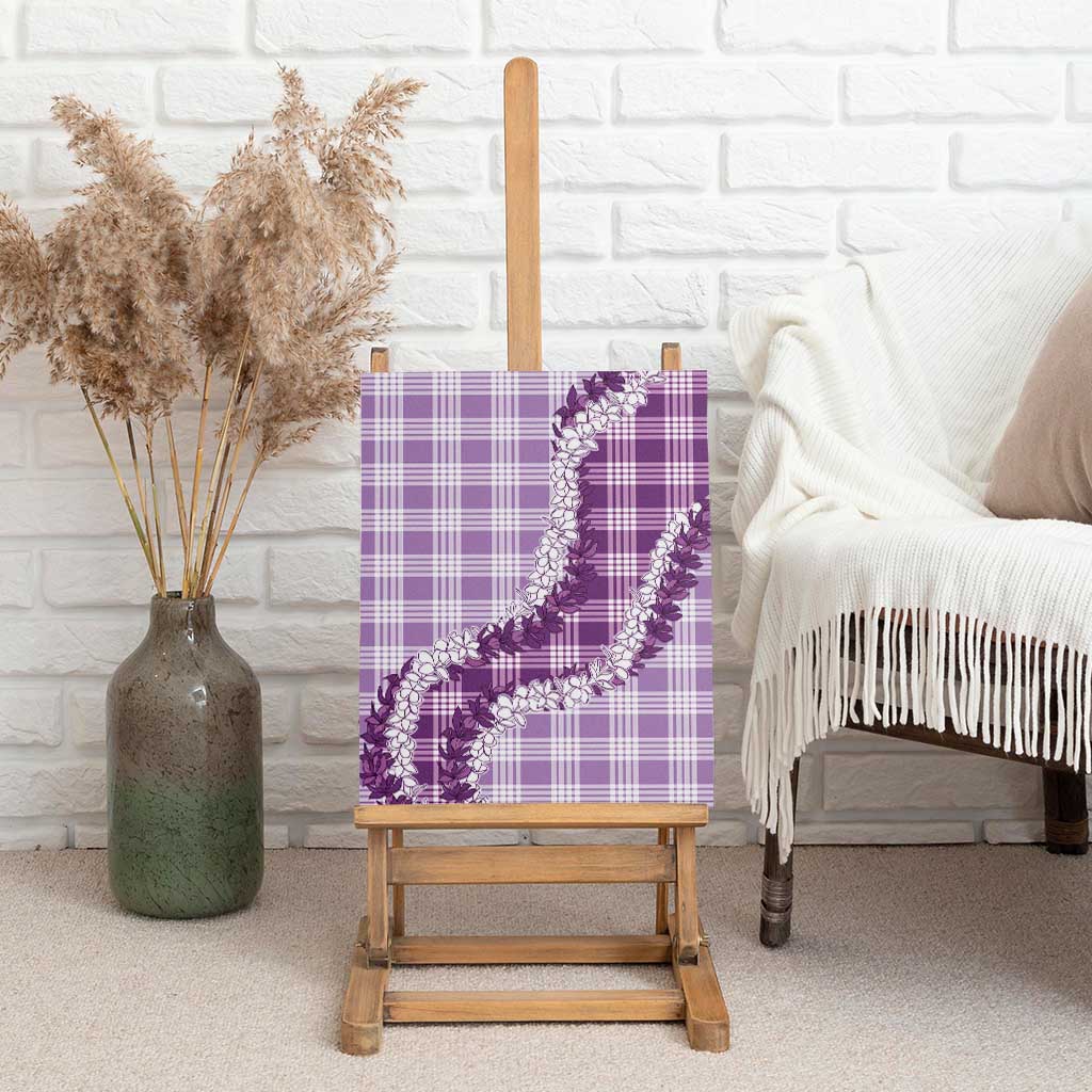 Violet Hawaii Palaka Canvas Wall Art Hawaiian Honohono Lei LT05 - Polynesian Pride